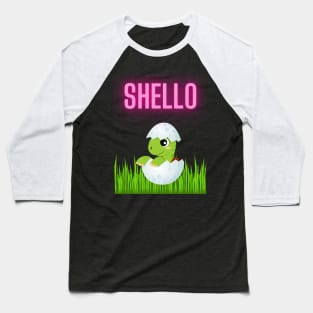 SHELLO Turtle Baseball T-Shirt